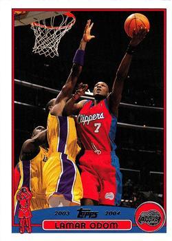 #204 Lamar Odom - Los Angeles Clippers - 2003-04 Topps Basketball