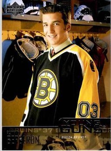 #204 Patrice Bergeron - Boston Bruins - 2003-04 Upper Deck Hockey