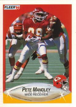 #204 Pete Mandley - Kansas City Chiefs - 1990 Fleer Football