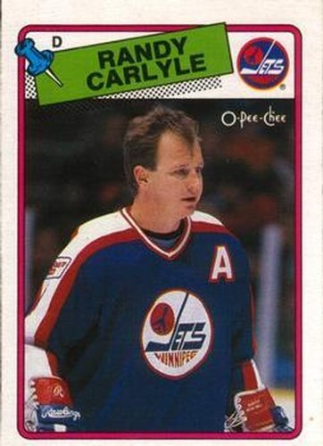 #204 Randy Carlyle - Winnipeg Jets - 1988-89 O-Pee-Chee Hockey