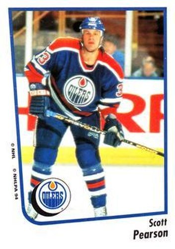 #204 Scott Pearson - Edmonton Oilers - 1994-95 Panini Hockey Stickers