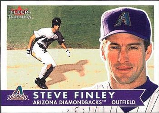 #204 Steve Finley - Arizona Diamondbacks - 2001 Fleer Tradition Baseball