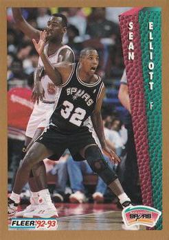 #204 Sean Elliott - San Antonio Spurs - 1992-93 Fleer Basketball