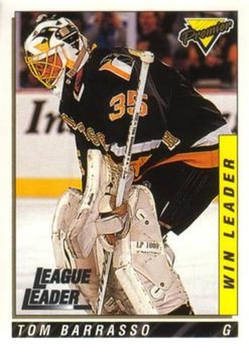 #204 Tom Barrasso - Pittsburgh Penguins - 1993-94 O-Pee-Chee Premier Hockey