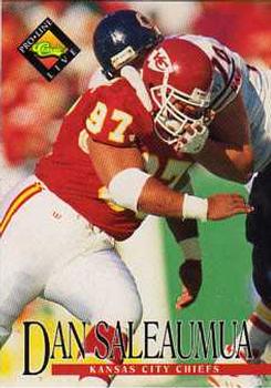 #204 Dan Saleaumua - Kansas City Chiefs - 1994 Pro Line Live Football