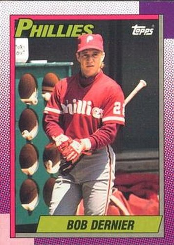 #204 Bob Dernier - Philadelphia Phillies - 1990 O-Pee-Chee Baseball