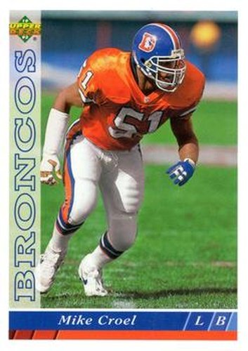 #204 Mike Croel - Denver Broncos - 1993 Upper Deck Football