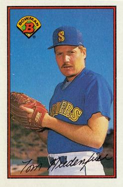 #204 Tom Niedenfuer - Seattle Mariners - 1989 Bowman Baseball
