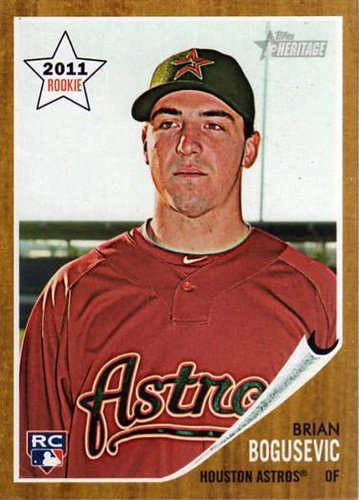 #204 Brian Bogusevic - Houston Astros - 2011 Topps Heritage Baseball