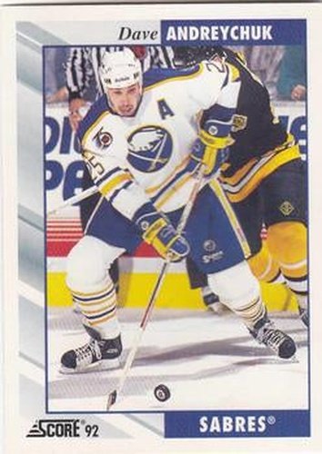 #204 Dave Andreychuk - Buffalo Sabres - 1992-93 Score USA Hockey