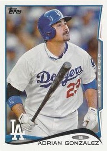 #204a Adrian Gonzalez - Los Angeles Dodgers - 2014 Topps Baseball