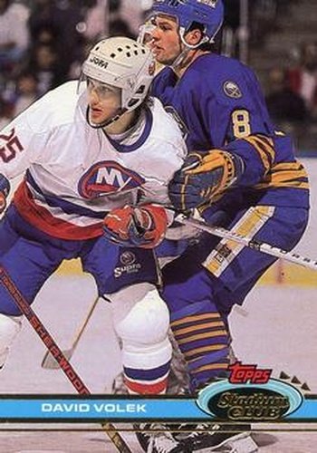 #204 David Volek - New York Islanders - 1991-92 Stadium Club Hockey