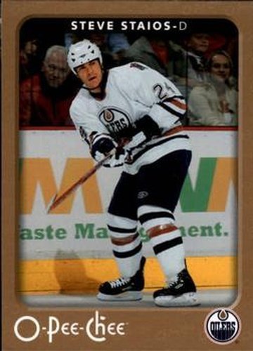#205 Steve Staios - Edmonton Oilers - 2006-07 O-Pee-Chee Hockey