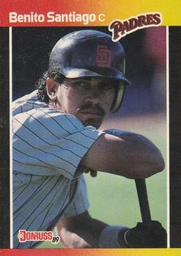 #205 Benito Santiago - San Diego Padres - 1989 Donruss Baseball