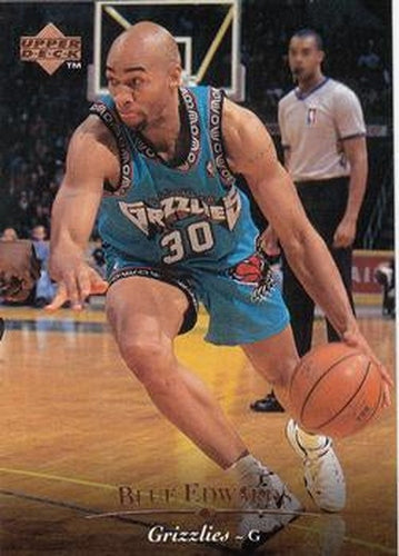#205 Blue Edwards - Vancouver Grizzlies - 1995-96 Upper Deck Basketball