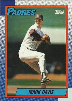 #205 Mark Davis - San Diego Padres - 1990 Topps Baseball