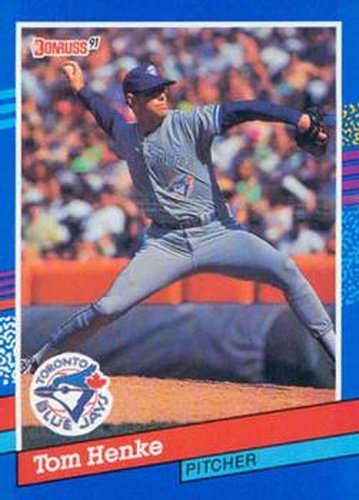 #205 Tom Henke - Toronto Blue Jays - 1991 Donruss Baseball