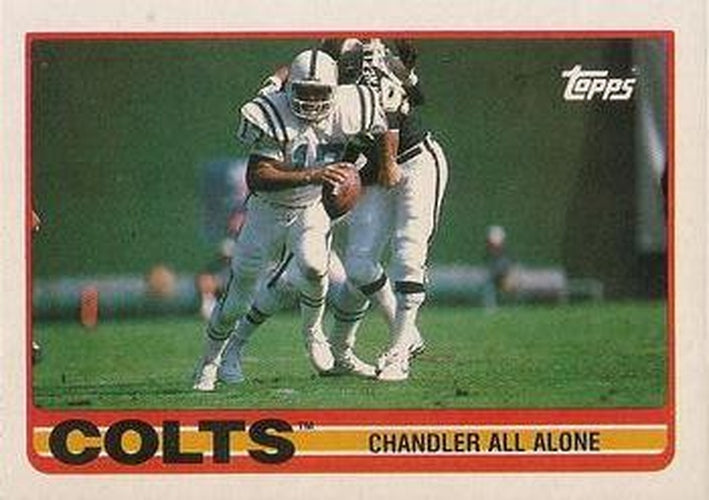 #205 Colts Team Leaders - Chris Chandler - Indianapolis Colts - 1989 Topps Football
