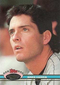 #205 Greg Harris - San Diego Padres - 1991 Stadium Club Baseball