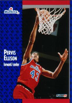 #205 Pervis Ellison - Washington Bullets - 1991-92 Fleer Basketball