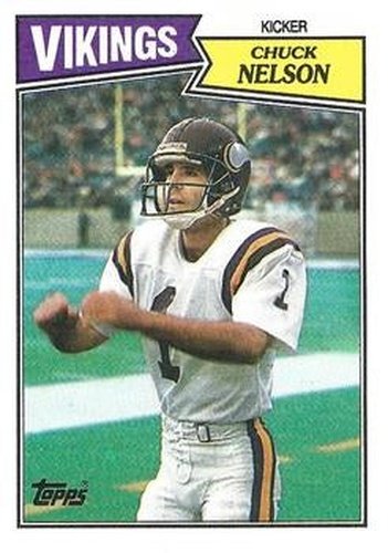 #205 Chuck Nelson - Minnesota Vikings - 1987 Topps Football