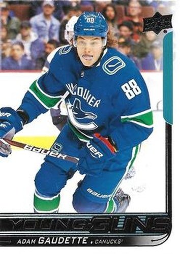 #205 Adam Gaudette - Vancouver Canucks - 2018-19 Upper Deck Hockey