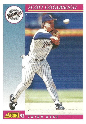 #205 Scott Coolbaugh - San Diego Padres - 1992 Score Baseball