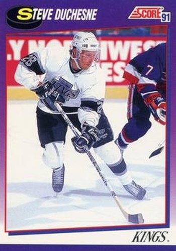 #205 Steve Duchesne - Los Angeles Kings - 1991-92 Score American Hockey