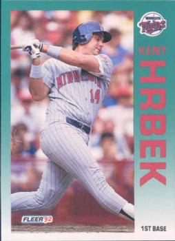 #205 Kent Hrbek - Minnesota Twins - 1992 Fleer Baseball