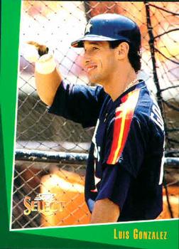 #205 Luis Gonzalez - Houston Astros - 1993 Select Baseball