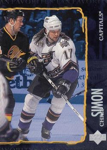 #205 Chris Simon - Washington Capitals - 1997-98 Upper Deck Hockey