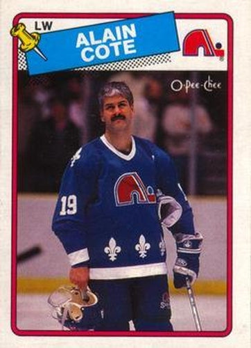 #205 Alain Cote - Quebec Nordiques - 1988-89 O-Pee-Chee Hockey