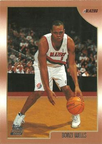 #205 Bonzi Wells - Portland Trail Blazers - 1998-99 Topps Basketball