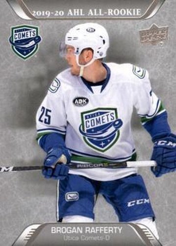 #205 Brogan Rafferty - Utica Comets - 2020-21 Upper Deck AHL Hockey