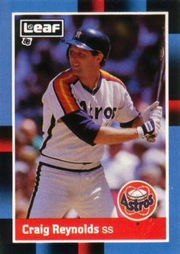 #205 Craig Reynolds - Houston Astros - 1988 Leaf Baseball