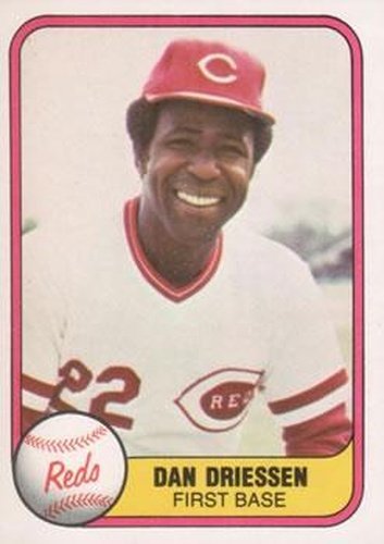 #205 Dan Driessen - Cincinnati Reds - 1981 Fleer Baseball