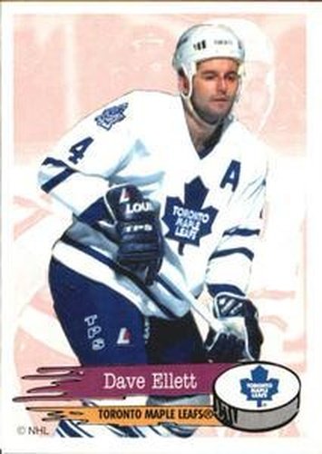 #205 Dave Ellett - Toronto Maple Leafs - 1995-96 Panini Hockey Stickers
