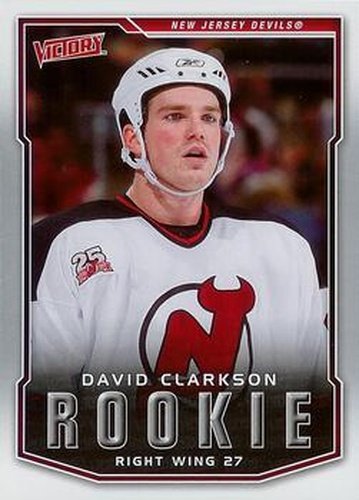 #205 David Clarkson - New Jersey Devils - 2007-08 Upper Deck Victory Hockey