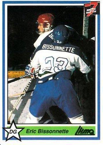 #205 Eric Bissonnette - Shawinigan Cataractes - 1990-91 7th Inning Sketch QMJHL Hockey