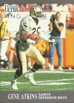 #205 Gene Atkins - New Orleans Saints - 1991 Ultra Football