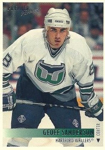 #205 Geoff Sanderson - Hartford Whalers - 1994-95 Topps Premier Hockey