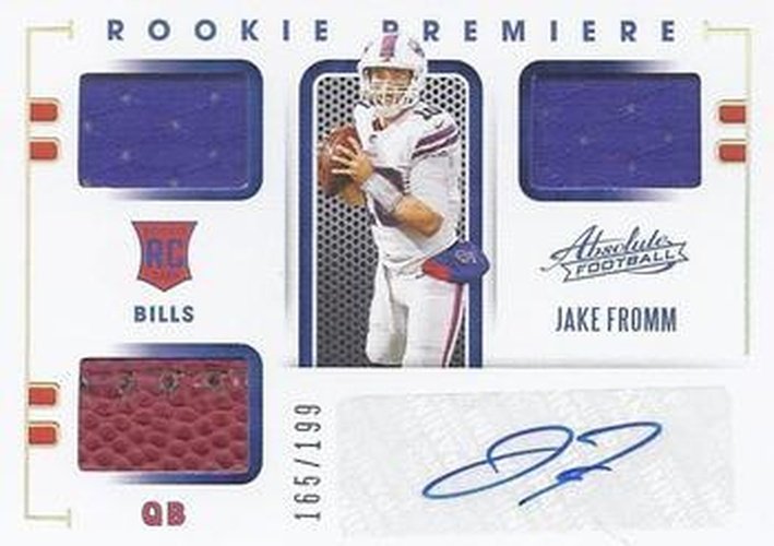 #205 Jake Fromm - Buffalo Bills - 2020 Panini Absolute Football