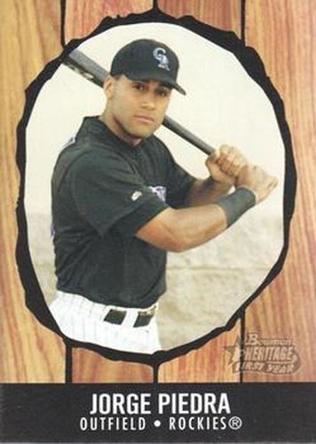 #205 Jorge Piedra - Colorado Rockies - 2003 Bowman Heritage Baseball