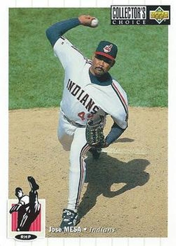 #205 Jose Mesa - Cleveland Indians - 1994 Collector's Choice Baseball