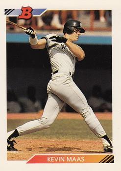 #205 Kevin Maas - New York Yankees - 1992 Bowman Baseball