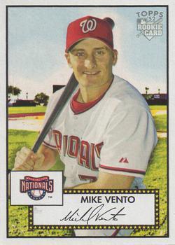 #205 Mike Vento - Washington Nationals - 2006 Topps 1952 Edition Baseball