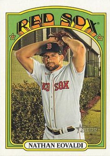 #205 Nathan Eovaldi - Boston Red Sox - 2021 Topps Heritage Baseball