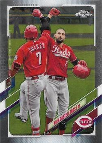 #205 Nick Castellanos - Cincinnati Reds - 2021 Topps Chrome Baseball