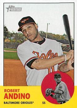 #205 Robert Andino - Baltimore Orioles - 2012 Topps Heritage Baseball