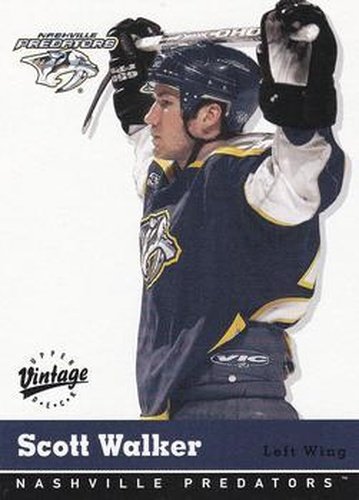 #205 Scott Walker - Nashville Predators - 2000-01 Upper Deck Vintage Hockey